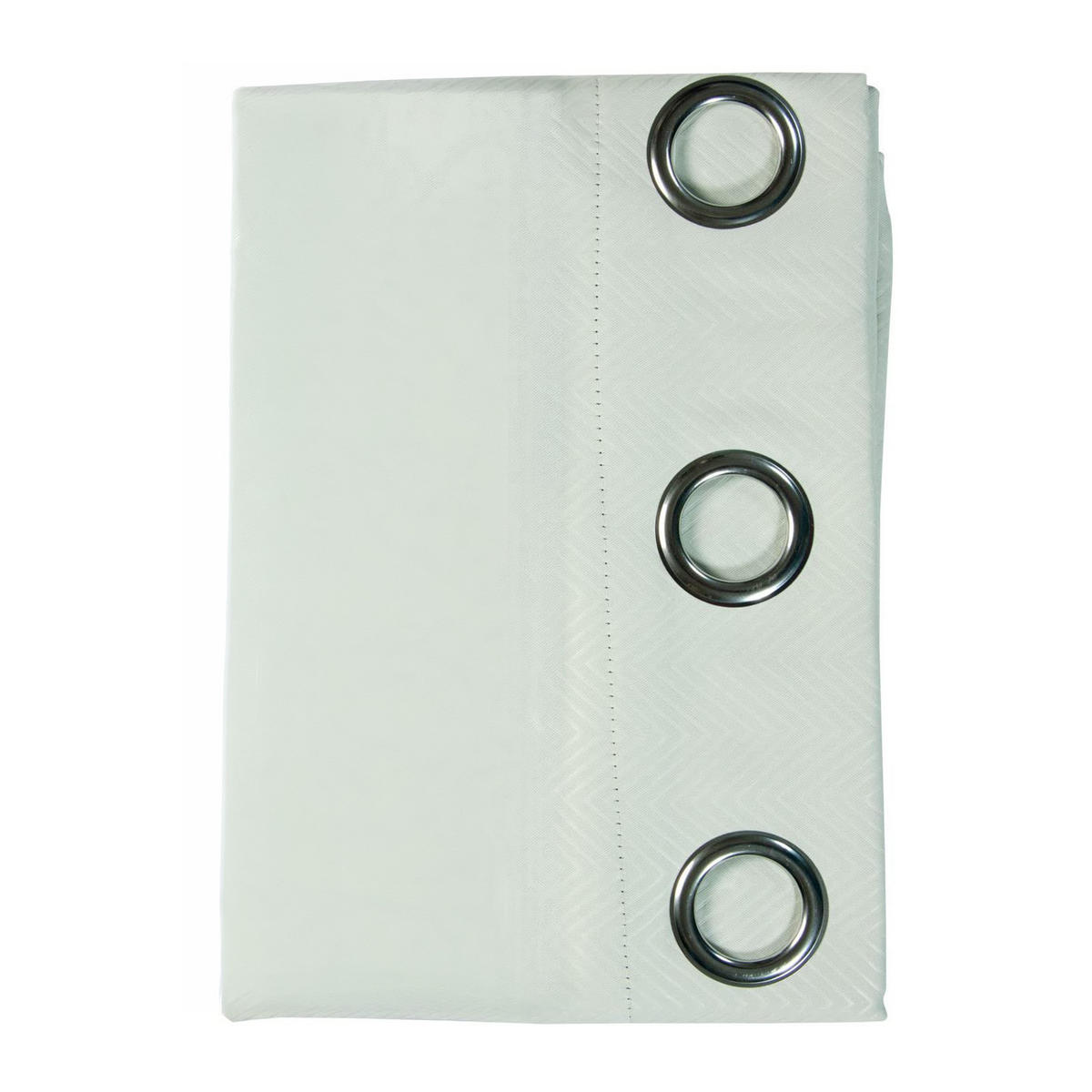 VERDUNKELUNGSVORHÄNGE Fischgrät mit Thermo-Funktion, Ösen 117/228 cm - Creme, Textil (117/228cm) - Homescapes