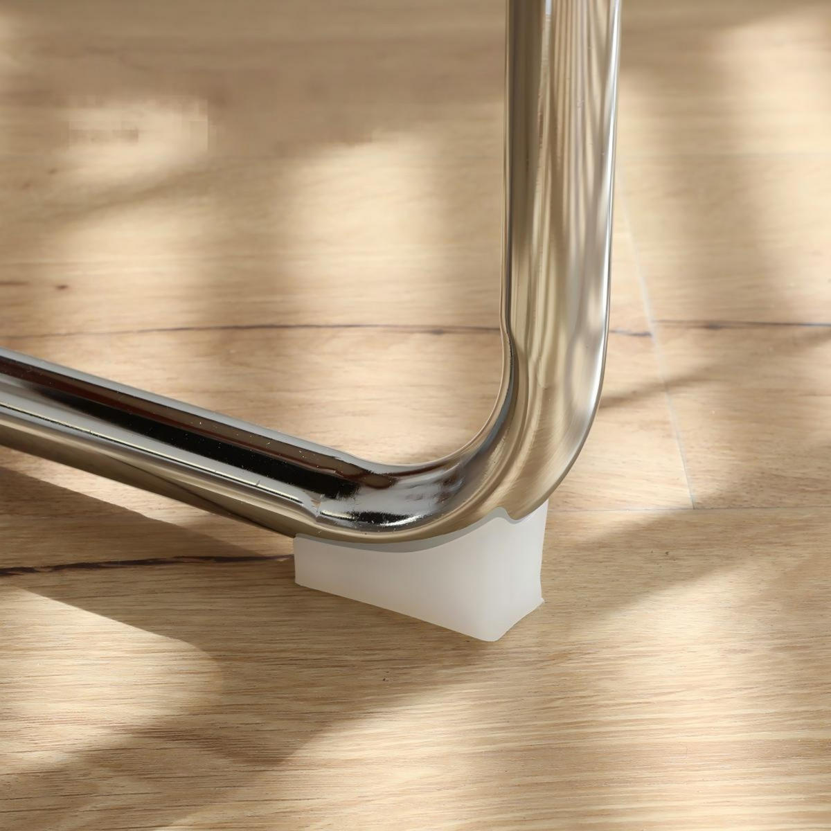 SCHWINGSTUHL 2-er Set,Freischwinger,Esszimmerstuhl,Leinen-Beige - Beige, Metall (46.4/84.6/53cm) - LVHOM