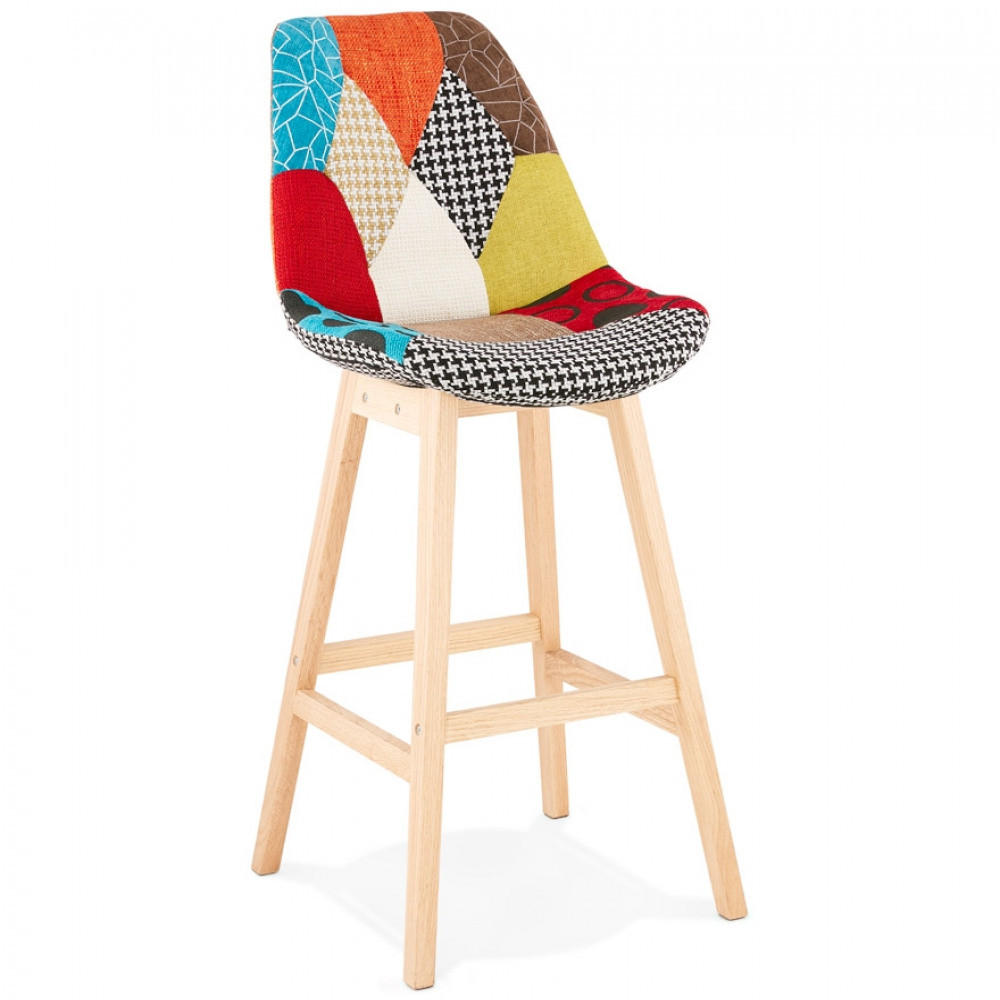 BARHOCKER mehrfarbig 49x114x56cm - Multicolor, Holz/Textil (49/114/56cm) - AlterEgo