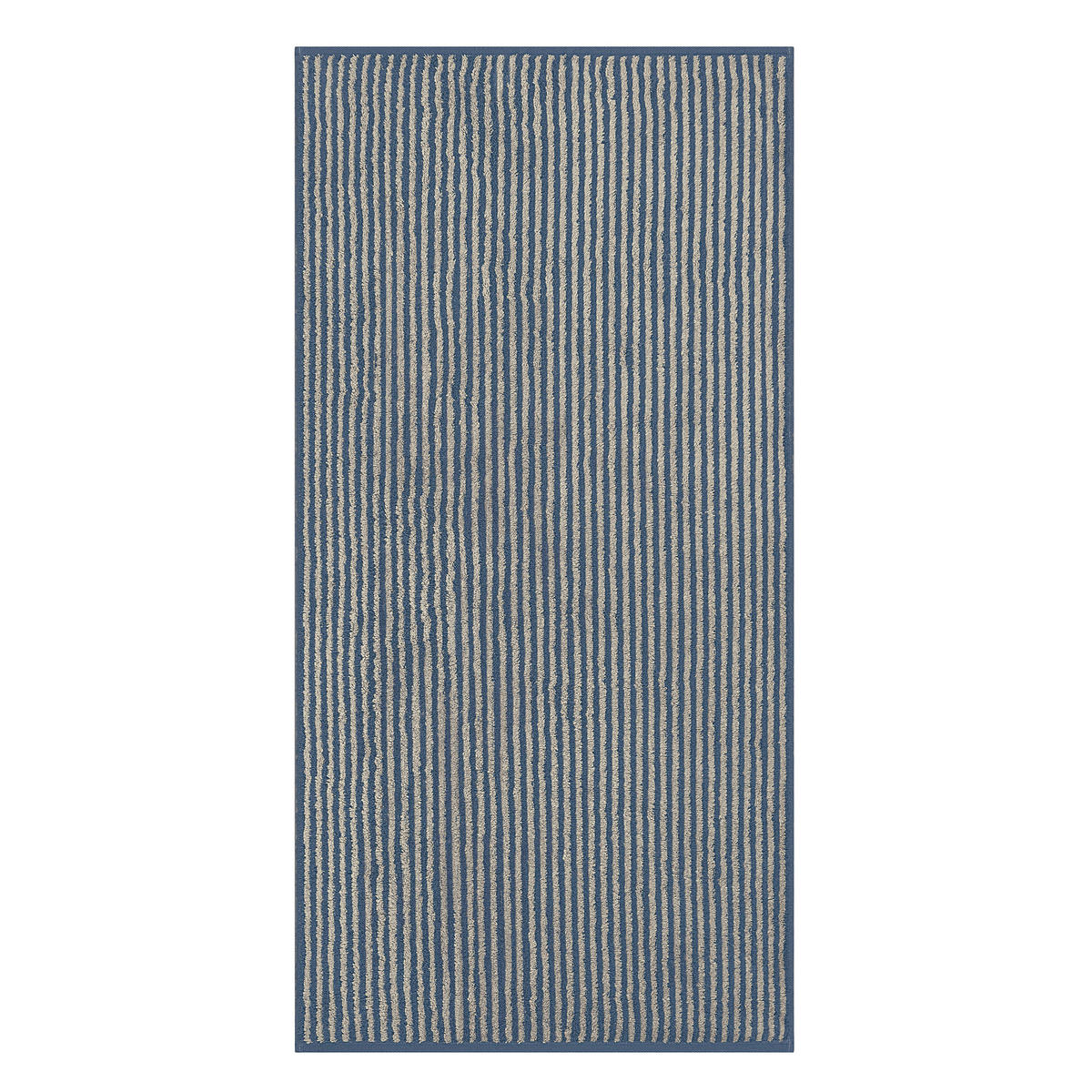 HANDTUCH TWO-TONE STRIPES 480 NACHTBLAU - 10 - Blau, Textil (50/100cm) - Cawoe