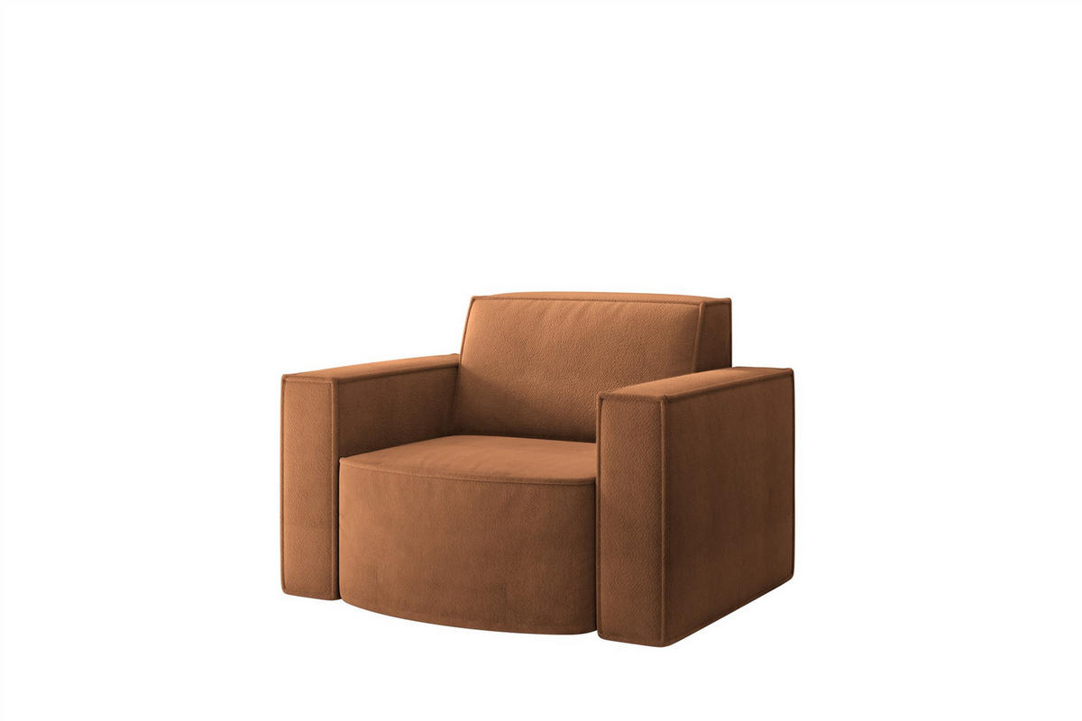SESSEL Palma In Noel - Rot, Holzwerkstoff/Textil (98/74/89cm) - Fun Möbel