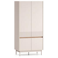 KLEIDERSCHRANK Dunea 92 / 53 / 193cm Cashmere / Eiche Cremona Torro - Hellbraun/Multicolor, Holz/Holzwerkstoff (92/193/53cm) - Feldmann-Wohnen