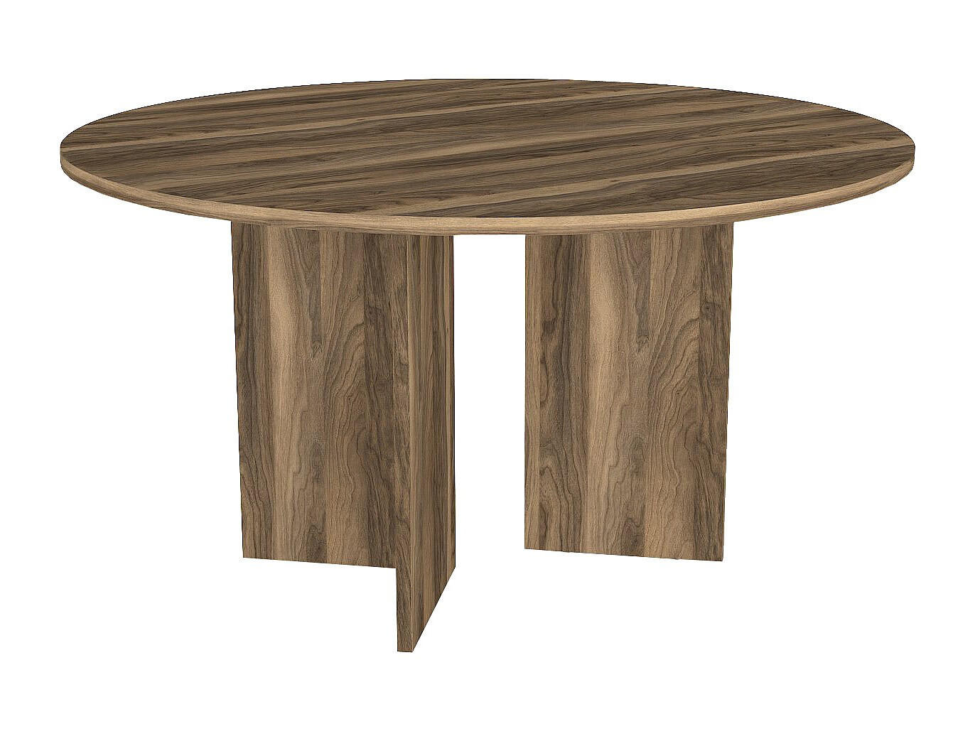 ESSTISCH - 6 Personen - holz - naturfarben dunkel Topania - Naturfarben, Holz (138/138/75cm) - Vente-Unique