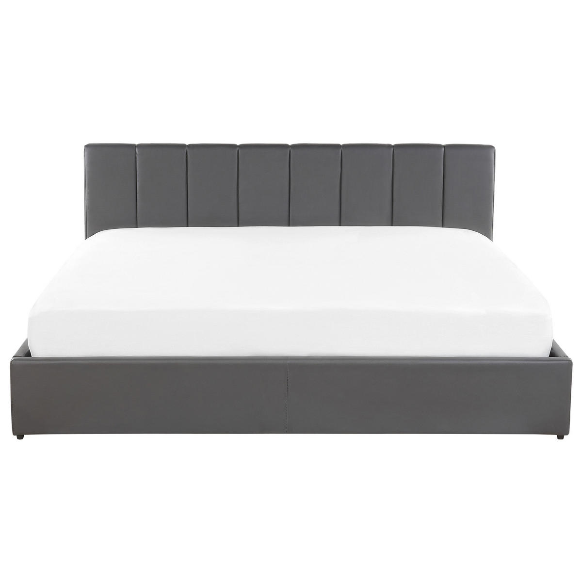 BETT 180/200 cm Dunkelgrau Dreux - Dunkelgrau, Textil (180/200cm) - Beliani