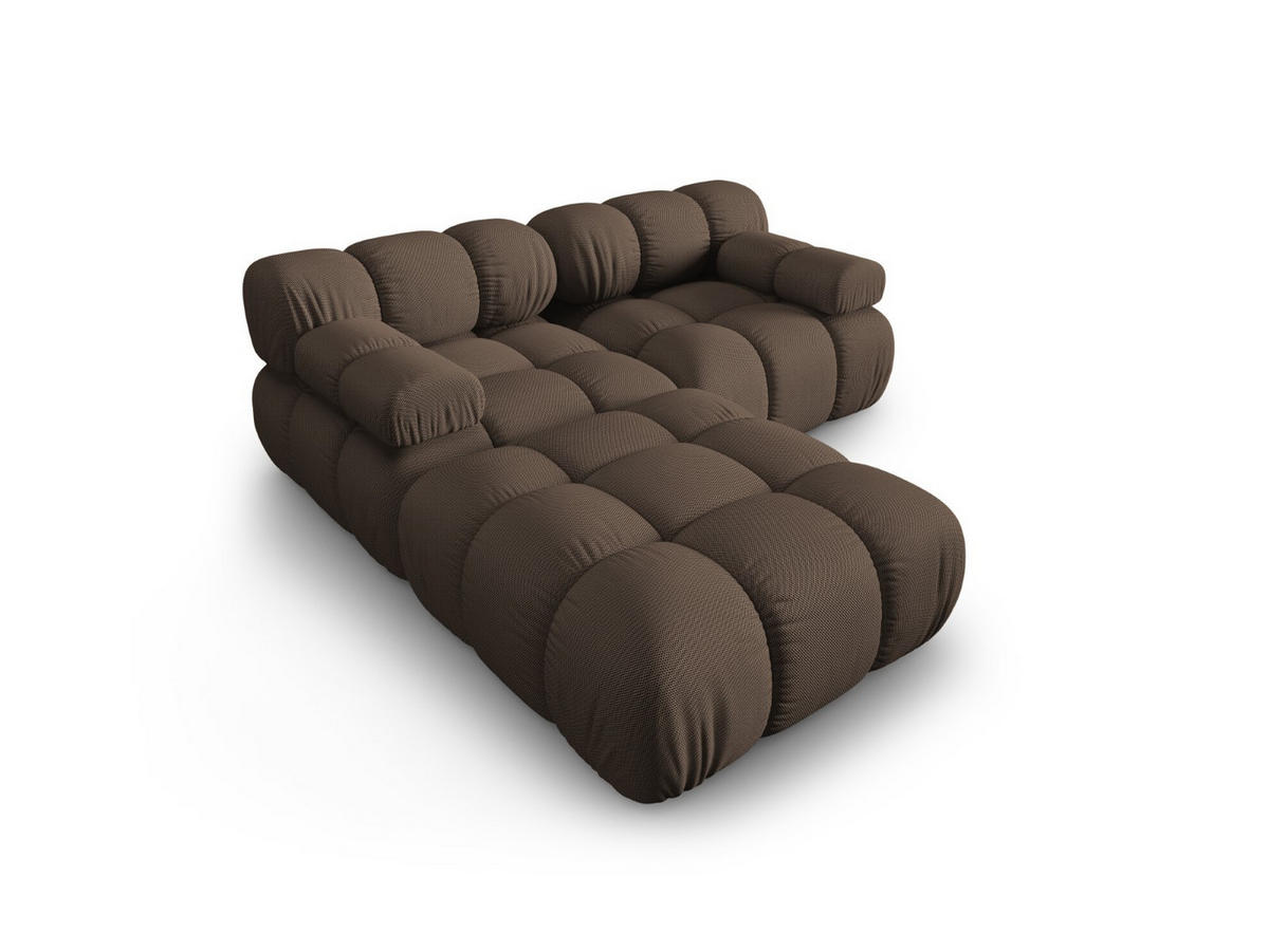 SOFA modular Bellis aus 3D-Stoff braun 3 Sitzplätze - Braun, Textil (188/70/188cm) - Micadoni
