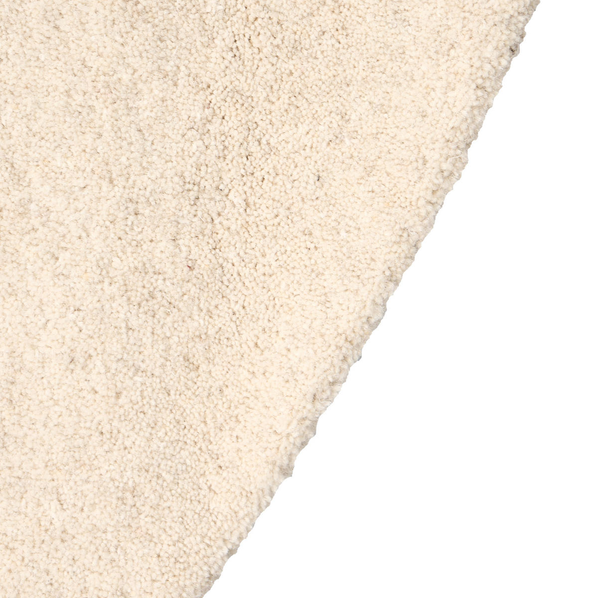 KOBEREC Krémově bílý 140 cm Vlna Vasco - krémová, textil (140/140cm) - Beliani