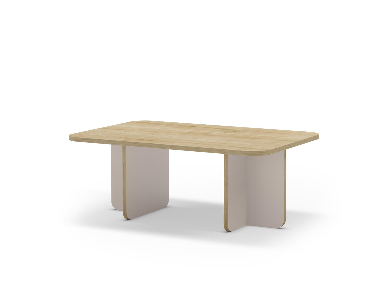 Decortie Couchtisch Eiche 100x41.8x60 cm