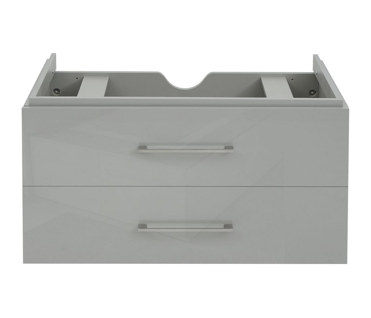 WASCHBECKENUNTERSCHRANK PREMIUM Grau - Grau, Holz (89/54/46cm) - MCW