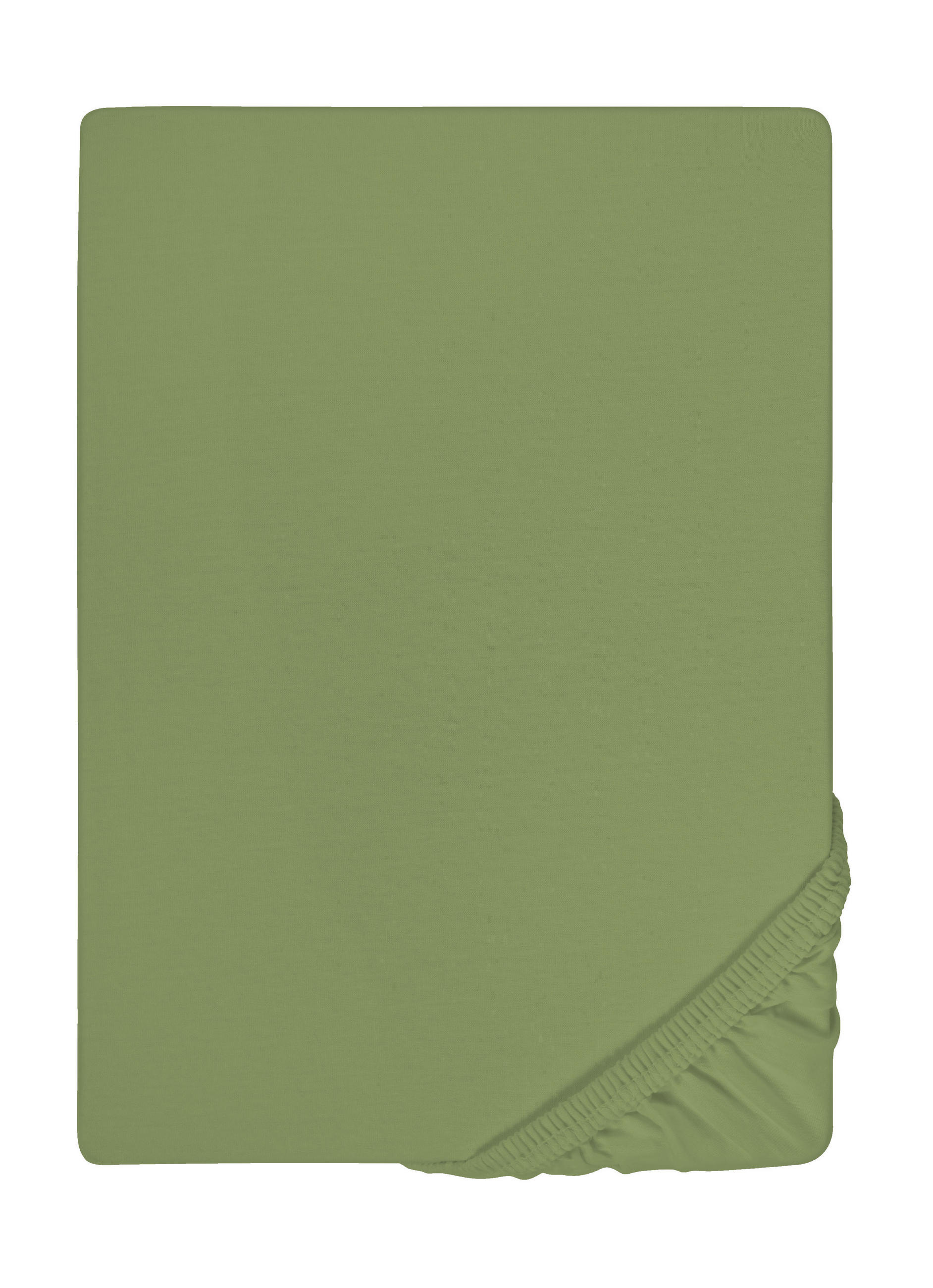 biberna Spannbetttuch Dunkelgrün 160x220 cm