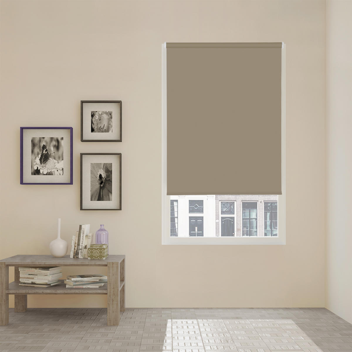 VERDUNKELUNGSROLLO - Braun, Textil (55/190/190cm) - VIEWTEX