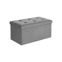 SITZBANK - Grau, Holzwerkstoff (38/38/76cm) - Hansiro