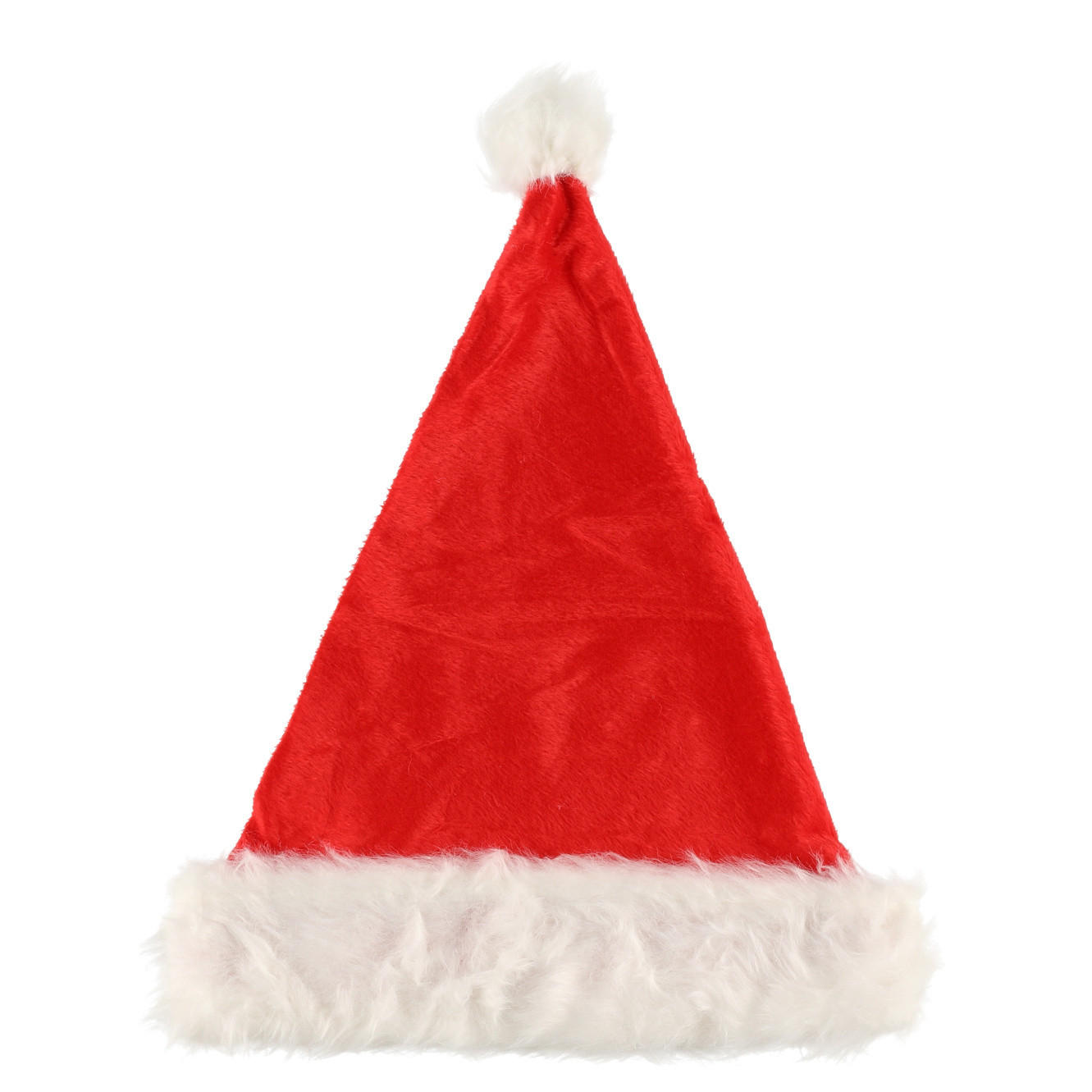 WEIHNACHTSMÜTZE Kunstfell - Rot, Textil (32/42/5cm)