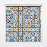 VNÚTORNÁ roleta - okenná roleta - roleta - 120x140 cm - Mandala - modrá, plast (120/140/0.5cm) - TULUP