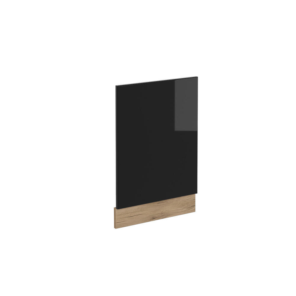 FRONTBLENDE R-Line Schwarz Hochglanz 45 cm ohne AP - Honigeiche/Schwarz Hochglanz, Holzwerkstoff (45/57.2/1.6cm) - Vicco