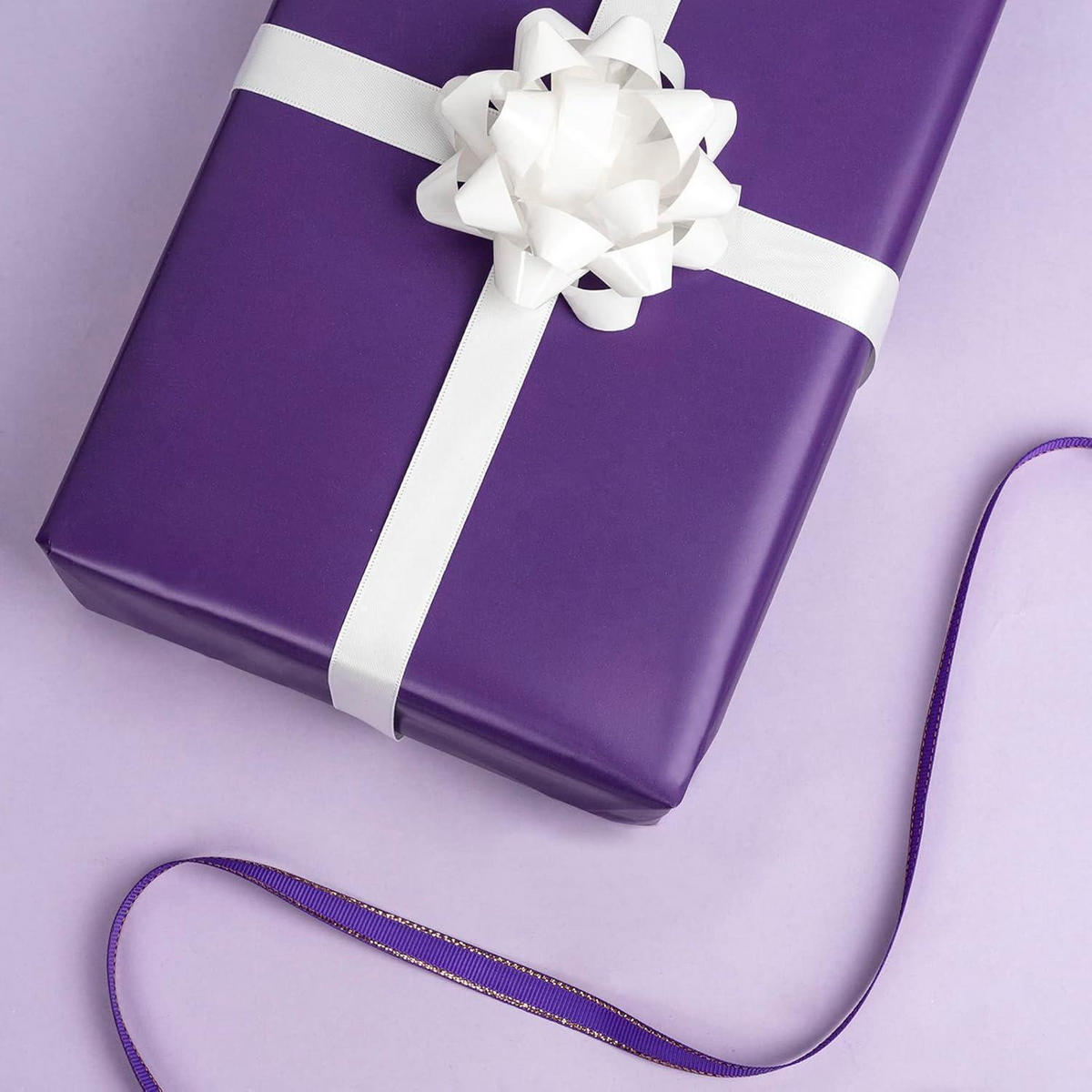 GESCHENKPAPIER Rolle 44,5 cm x 10 m Dunkelviolett - Lila, Papier (44.5/1/1000cm)