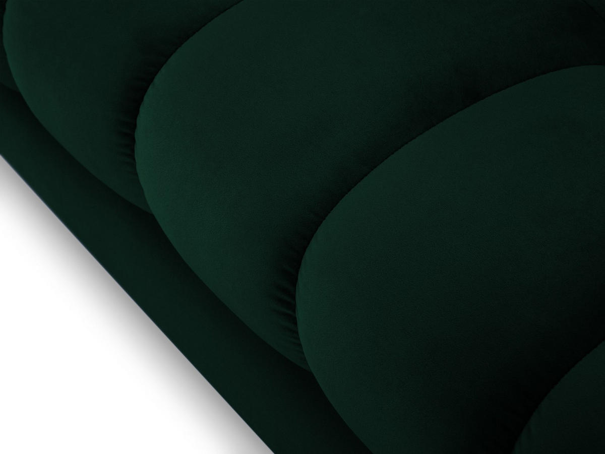 SOFA Mamaia aus Samt flaschengrün 2 Sitzplätze - Grün, Textil (92/75/152cm) - Micadoni