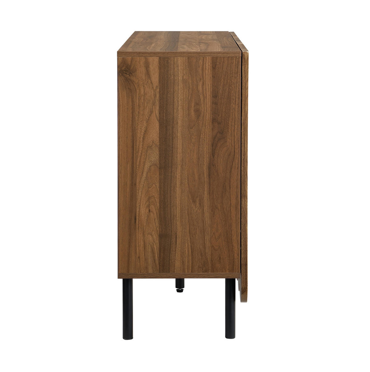 KOMMODE aus MDF 120x35x80cm in Walnuss mit Rebound-System - Walnussfarben, Holzwerkstoff (120/80/35cm) - Modfu