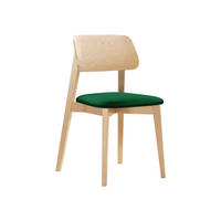 WOHNZIMMER STUHL KT63, Holzfarbe: Buche - Buchefarben/Grün, Holz/Textil (47/80/49cm) - MIRJAN24