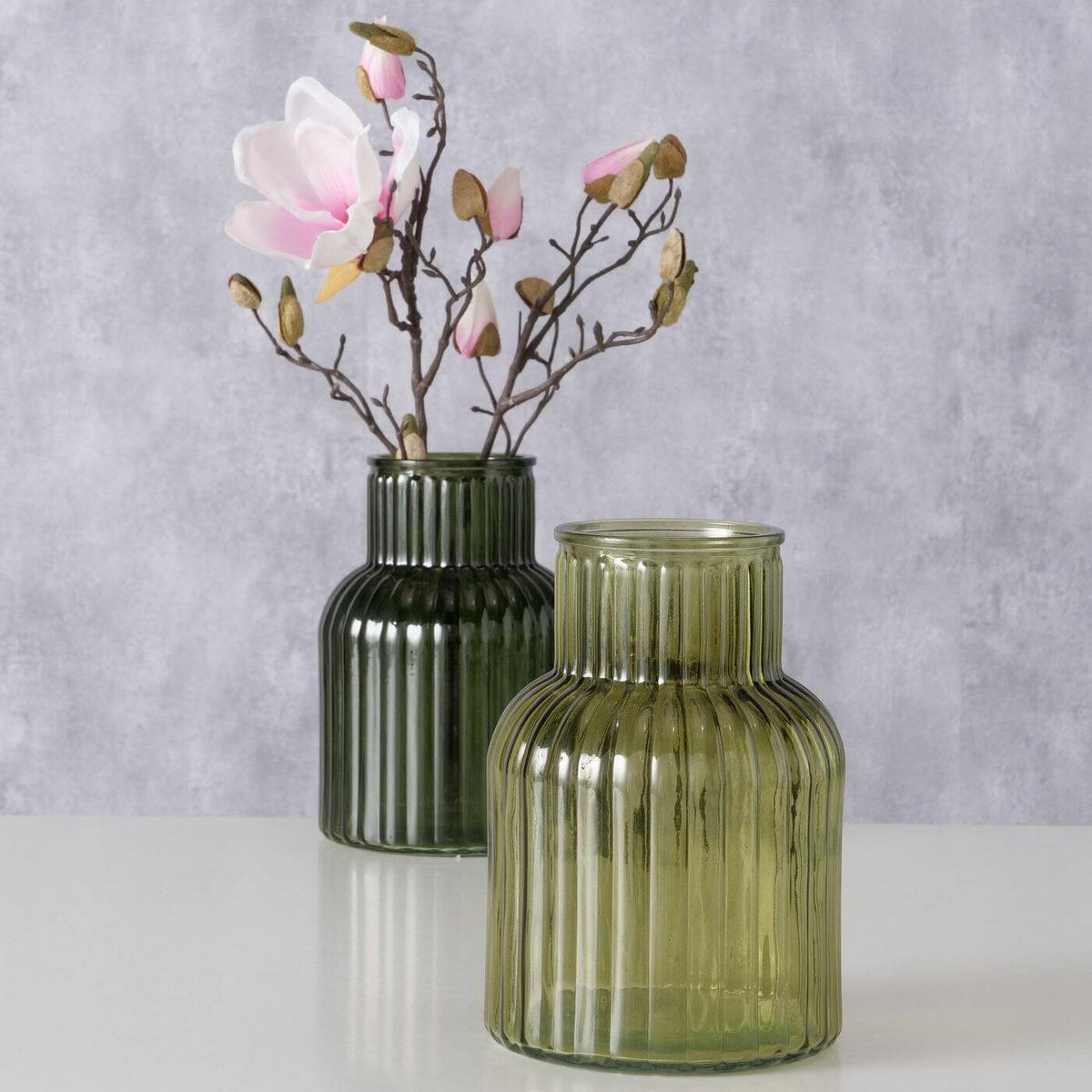 VASE Relea 20 cm - Dunkelgrün, Glas (20cm) - Boltze Home