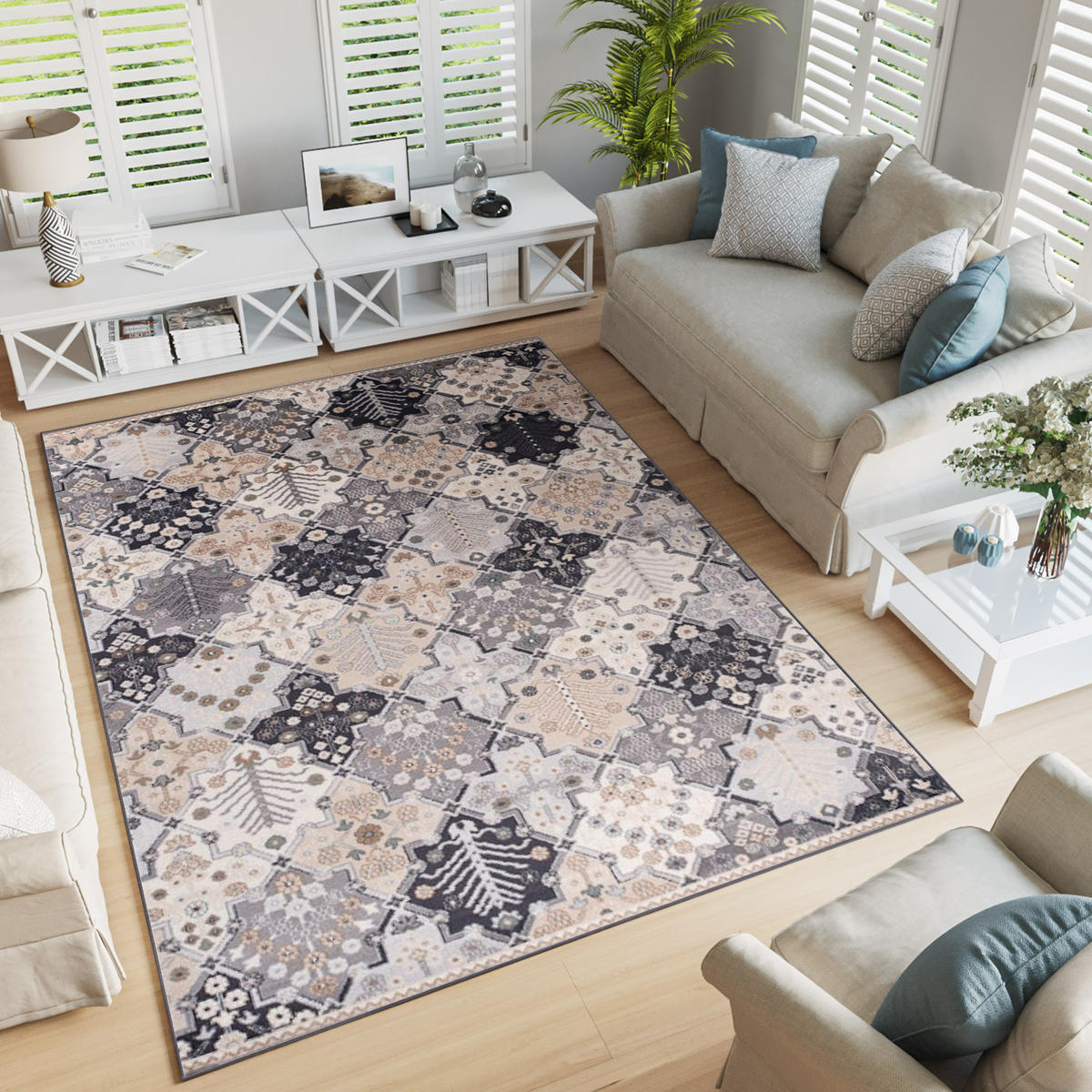 TEPPICH COLORADO Grau 300/400 cm - Grau, Kunststoff (300/400cm)