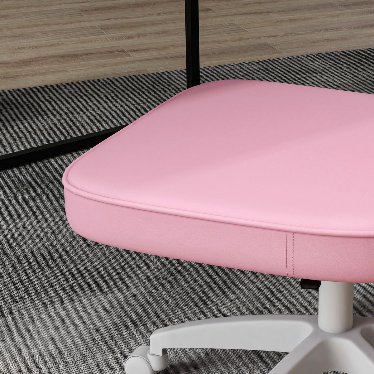BÜROSTUHL, Rosa, Kunstleder, Kunststoff - Rosa, Kunststoff (59/92/46cm) - Vinsetto