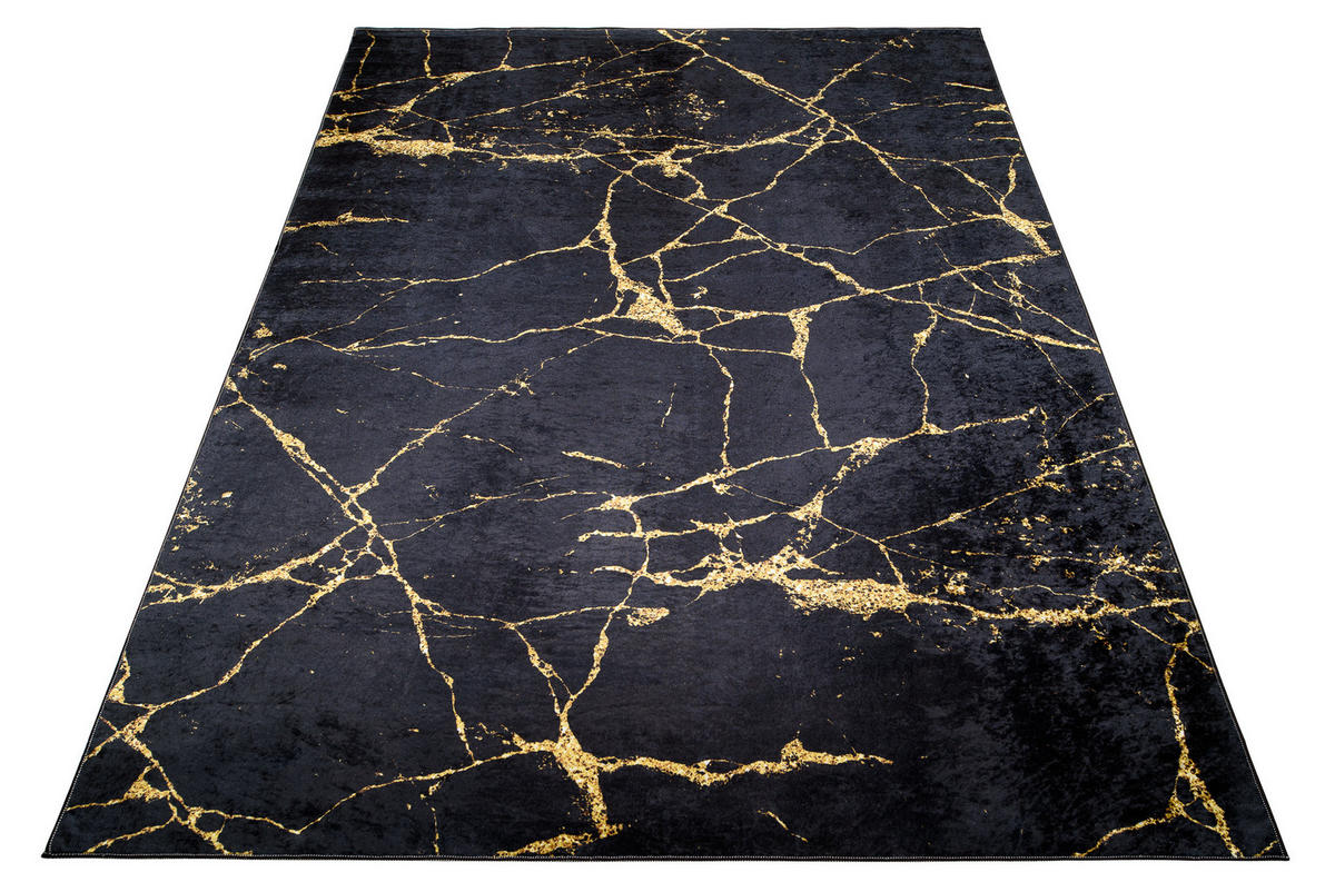 TEPPICH TOSCANA Schwarz 160/230 cm - Schwarz, Textil (160/230cm) - Tapiso