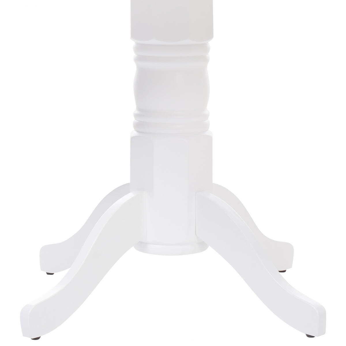 JÍDELNÍ STŮL Bílý 120/120 cm Akron - bílá, kompozitní dřevo (120/120/75cm) - Beliani