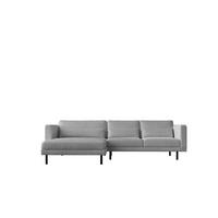 ECKSOFA L-form Dani Stoff Poso Silber Links - Silberfarben, Holz (281/174cm) - Kaiser Möbel