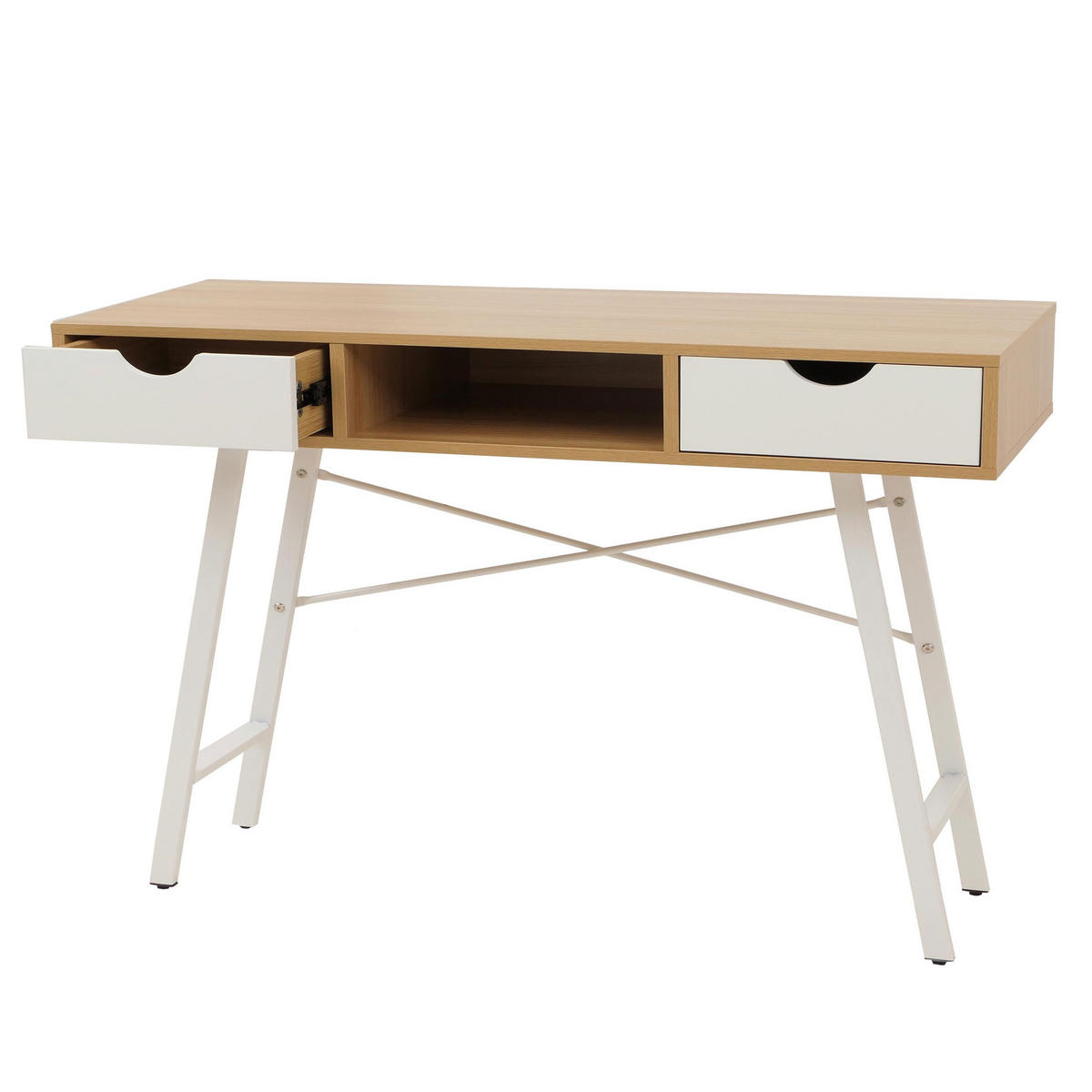 SCHREIBTISCH rechteckig Buche Dekor - Buchefarben, Holz (60/120/76cm) - MCW