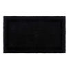 BADEMATTE 50/80 cm, 100% Baumwolle, wendbar - Schwarz, Textil (50/80cm) - Homescapes