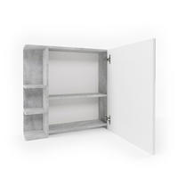 BADSPIEGELSCHRANK Fynn Beton 79.6 x 64 cm - Grau, Holzwerkstoff (79.6/64/21.2cm) - Vicco