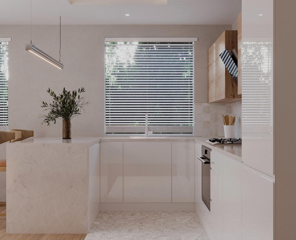 WINKELKÜCHE 360 × 240 × 150 cm Velora / Glanzia – KU-S58 – Artisan Eiche / Weiß - Weiß, Holzwerkstoff (360/212/58cm) - hi-markt