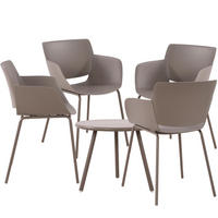 GARTENSITZGRUPPE Kunststoff taupe - Taupe, Kunststoff - CLP