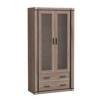 VITRINE Dallas D-17 97 x 192 x 45 cm Trüffeleiche - Trüffeleichefarben, Glas/Holzwerkstoff (97/192/45cm) - Koseto