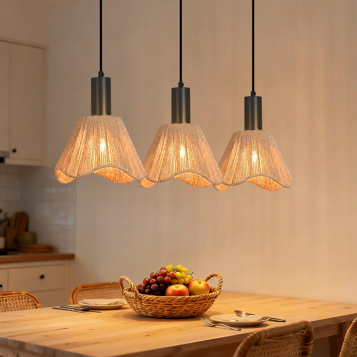 PENDELLEUCHTE Zachary 74/56/120 cm - Braun, Metall (74/56/120cm) - ZMH