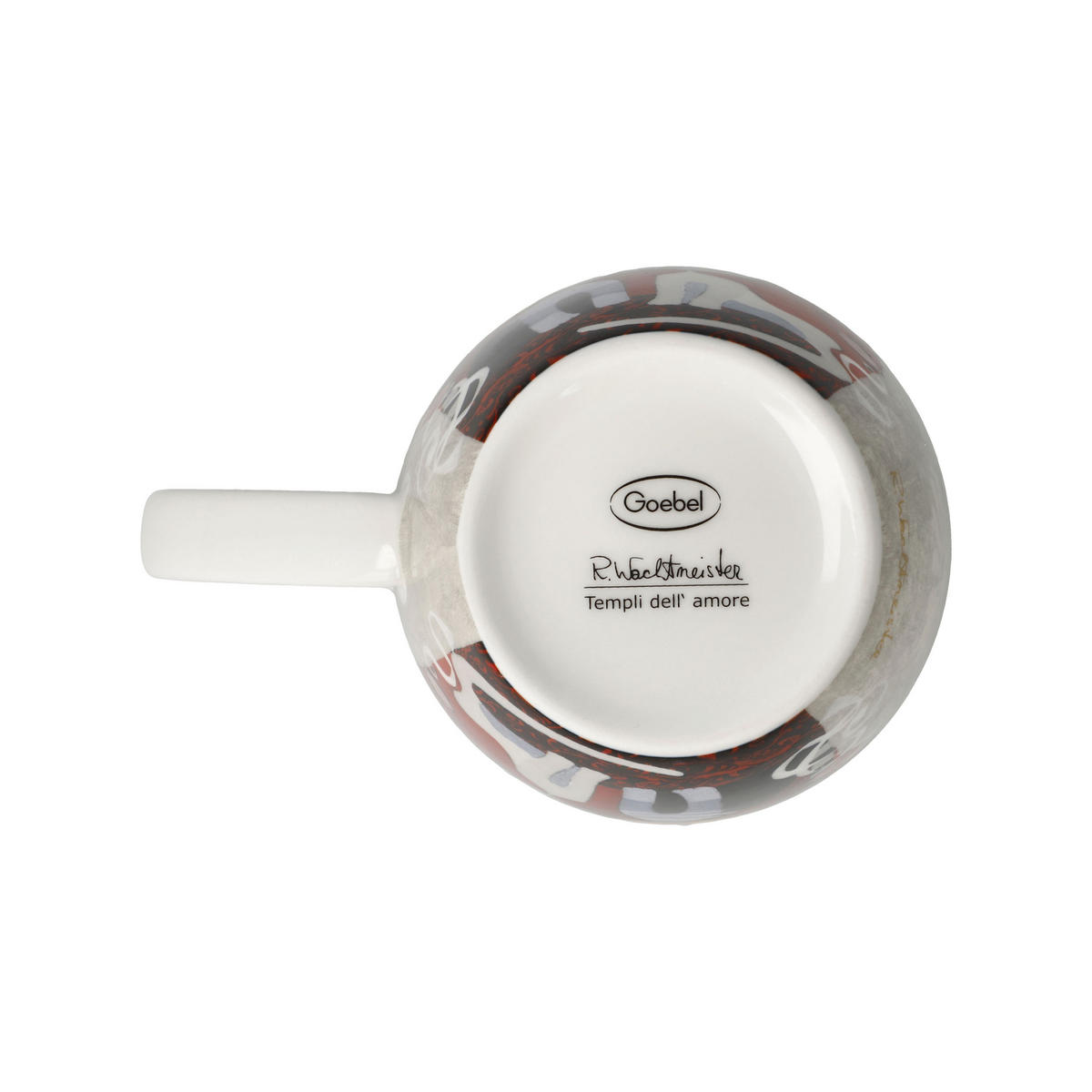 KÜNSTLERTASSE R. Wachtmeister - Templi dell amore, Fine Bone China, Bunt, 400 ml - Multicolor, Keramik (0.4L) - Goebel