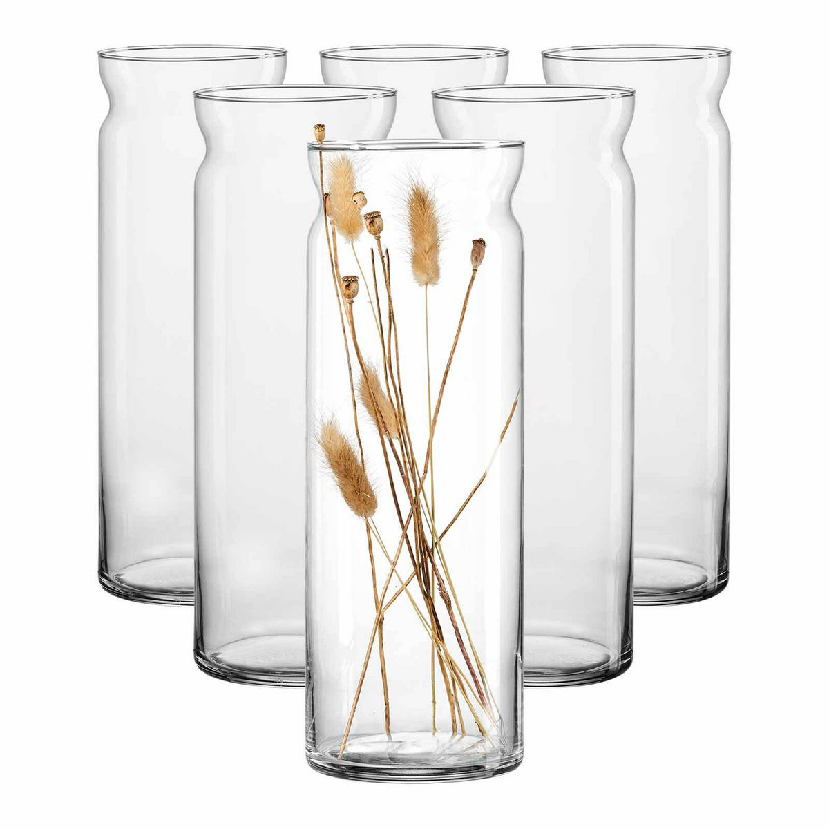 VASEN Dalia transparent 35 cm 6er Set - Transparent, Glas (35cm) - Ritzenhoff Breker