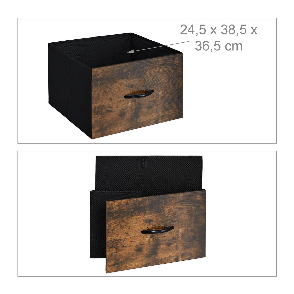 VINTAGE-REGAL - Multicolor, Holz/Holzwerkstoff (43/155/42.5cm) - Relaxdays