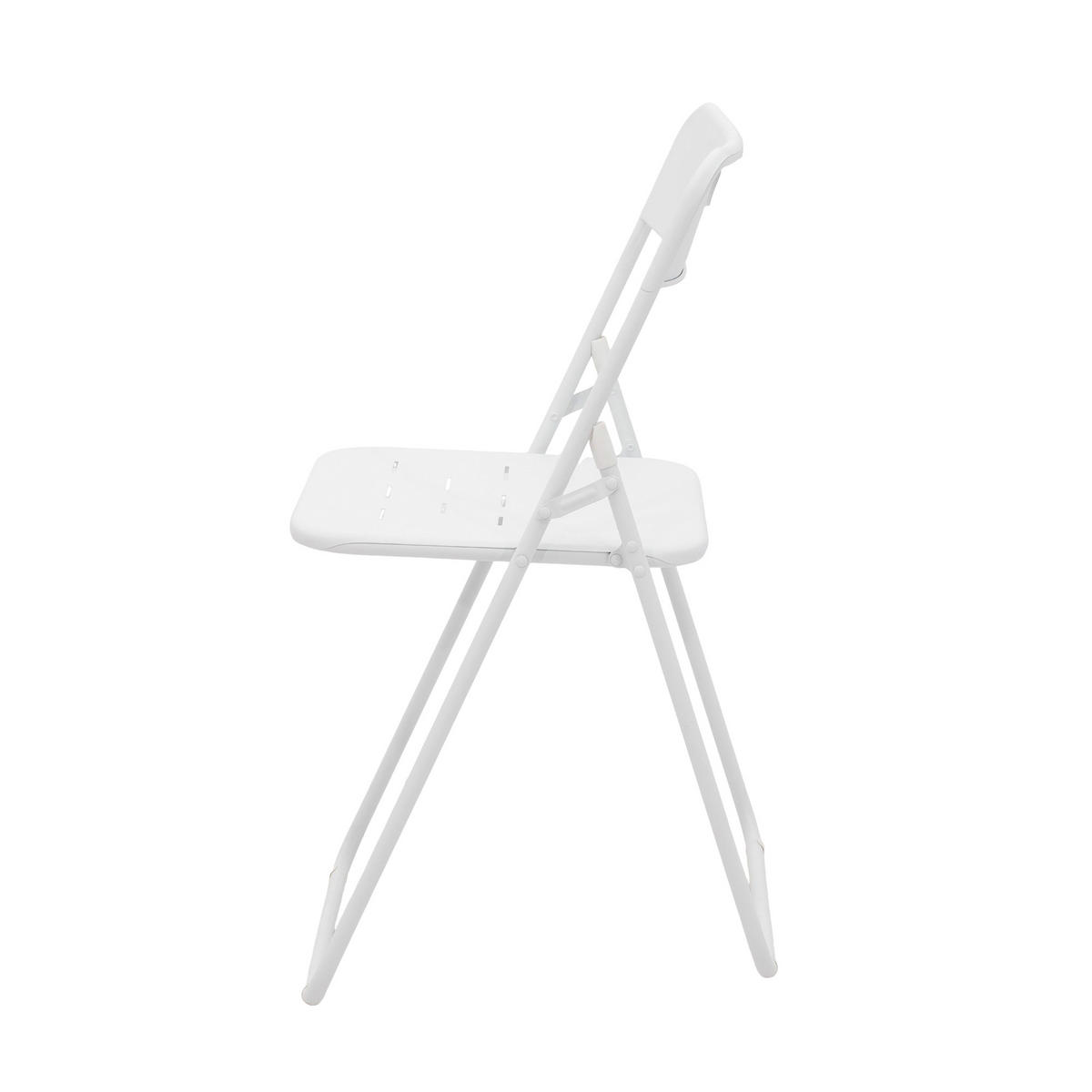 BISTROSET 3 teilig klappbar Metall weiß - Weiß, Metall - LEBENLANG
