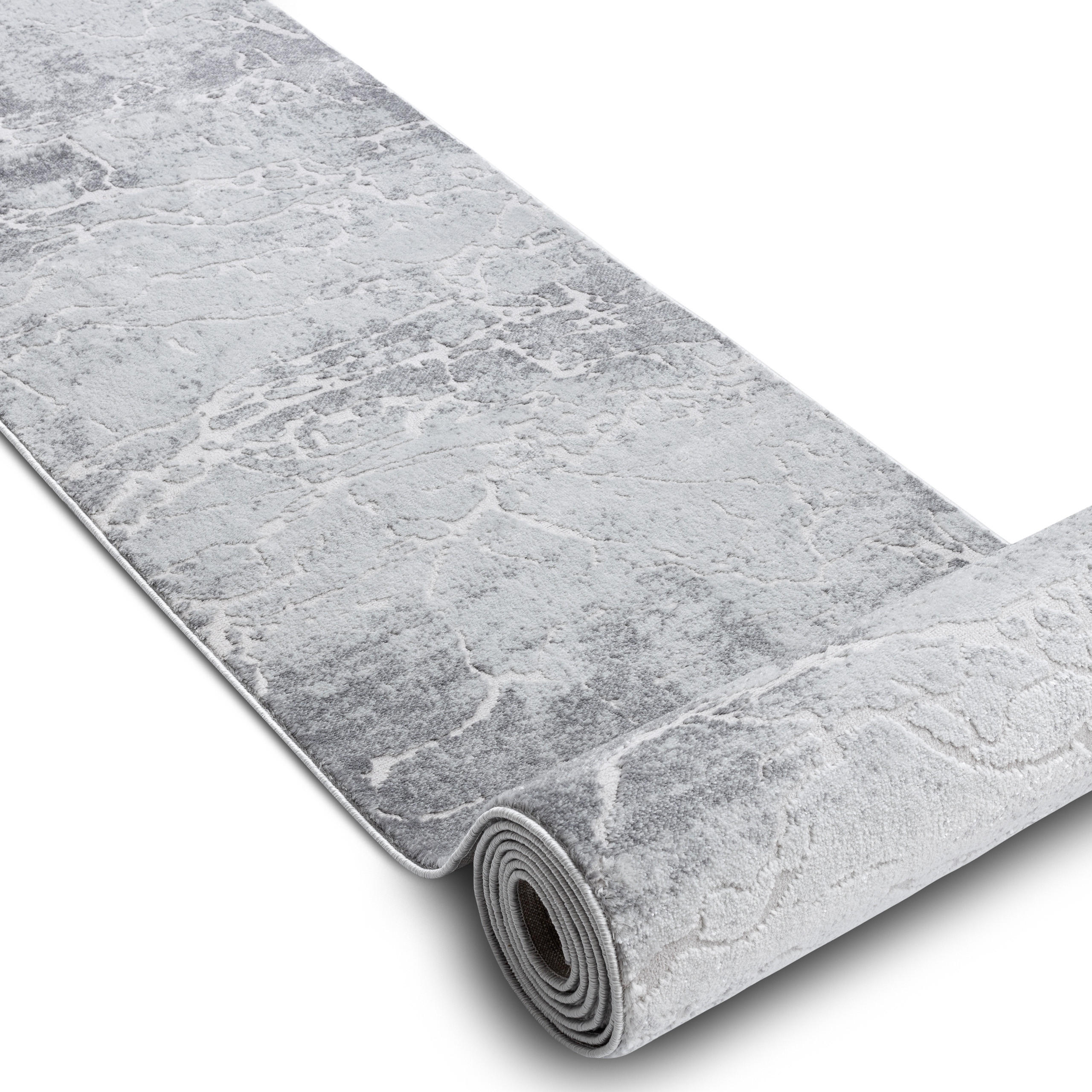 LÄUFER Strukturell MEFE 70/230 cm - Grau, Textil (70/230cm) - rugsX
