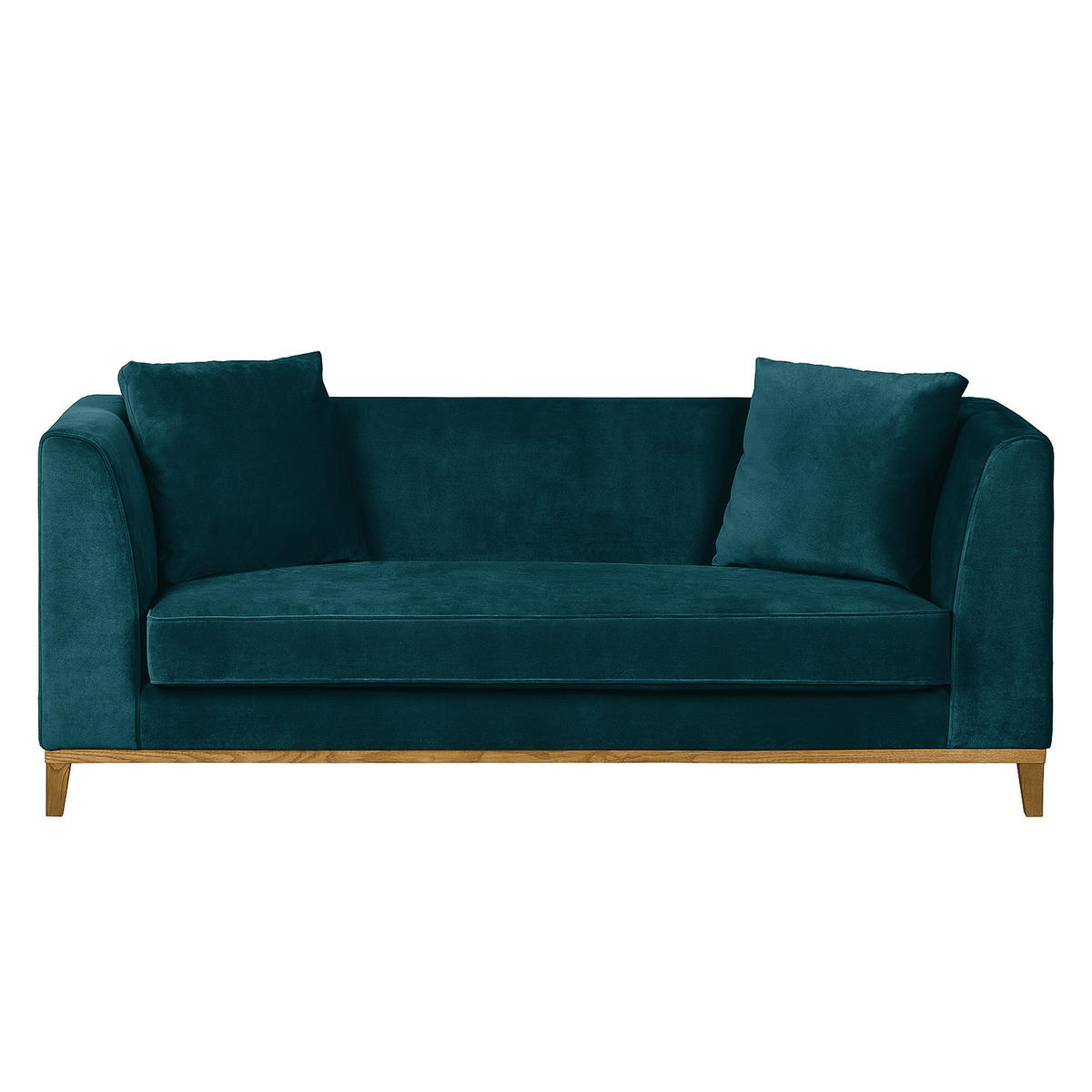 3-SITZER SOFA - Petrol, Textil (201/79/82cm) - home24