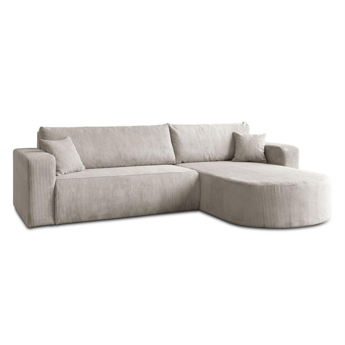 ECKSOFA SOPRANO mit Schlafunktion und Stauraum POSO 100 - Creme, Textil (271/175cm) - Lookway