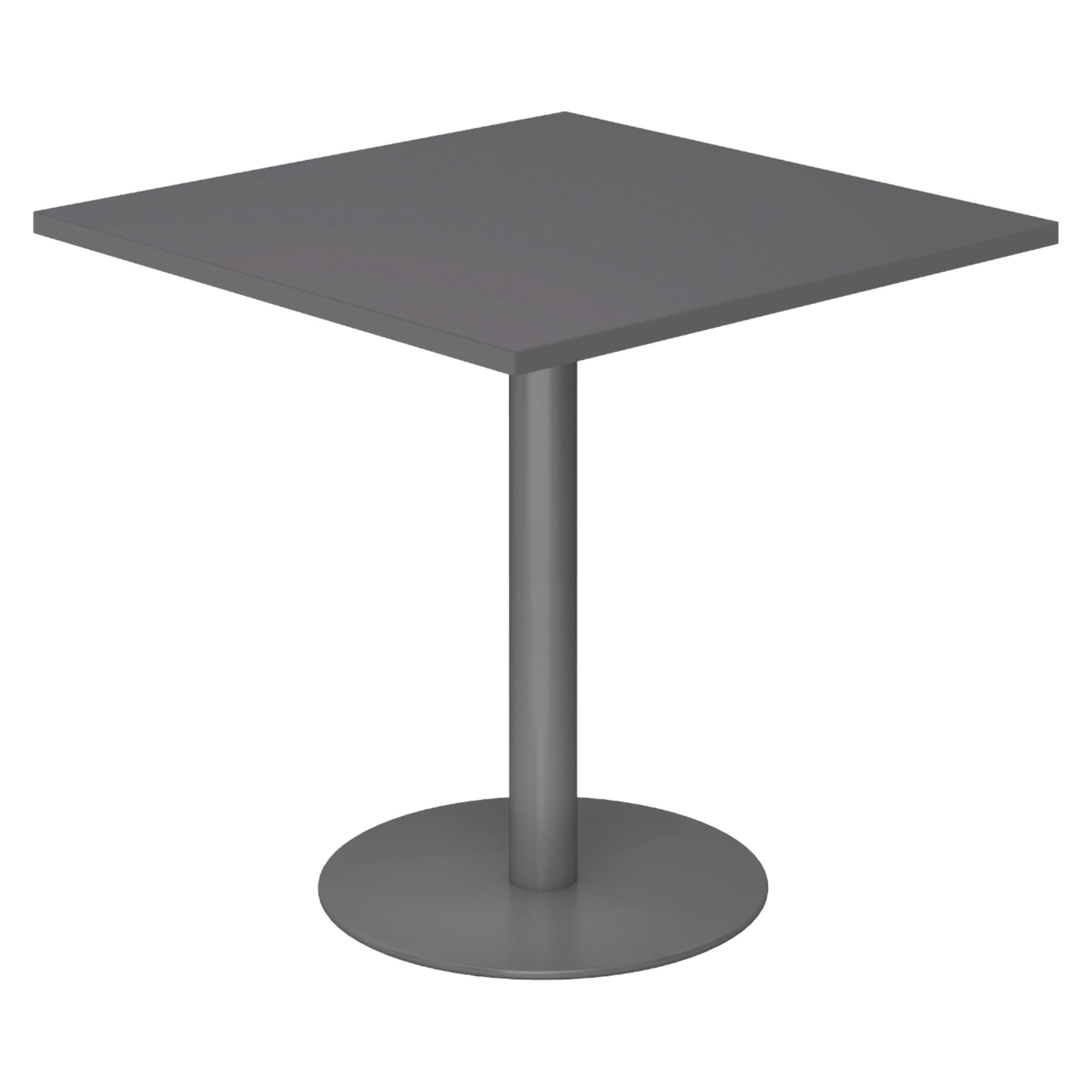 PAUSENTISCH eckig STF 80/80/74,5 cm in Graphitfarben/Graphitfarben - Graphitfarben, Holzwerkstoff (80/80/74.5cm) - bümö