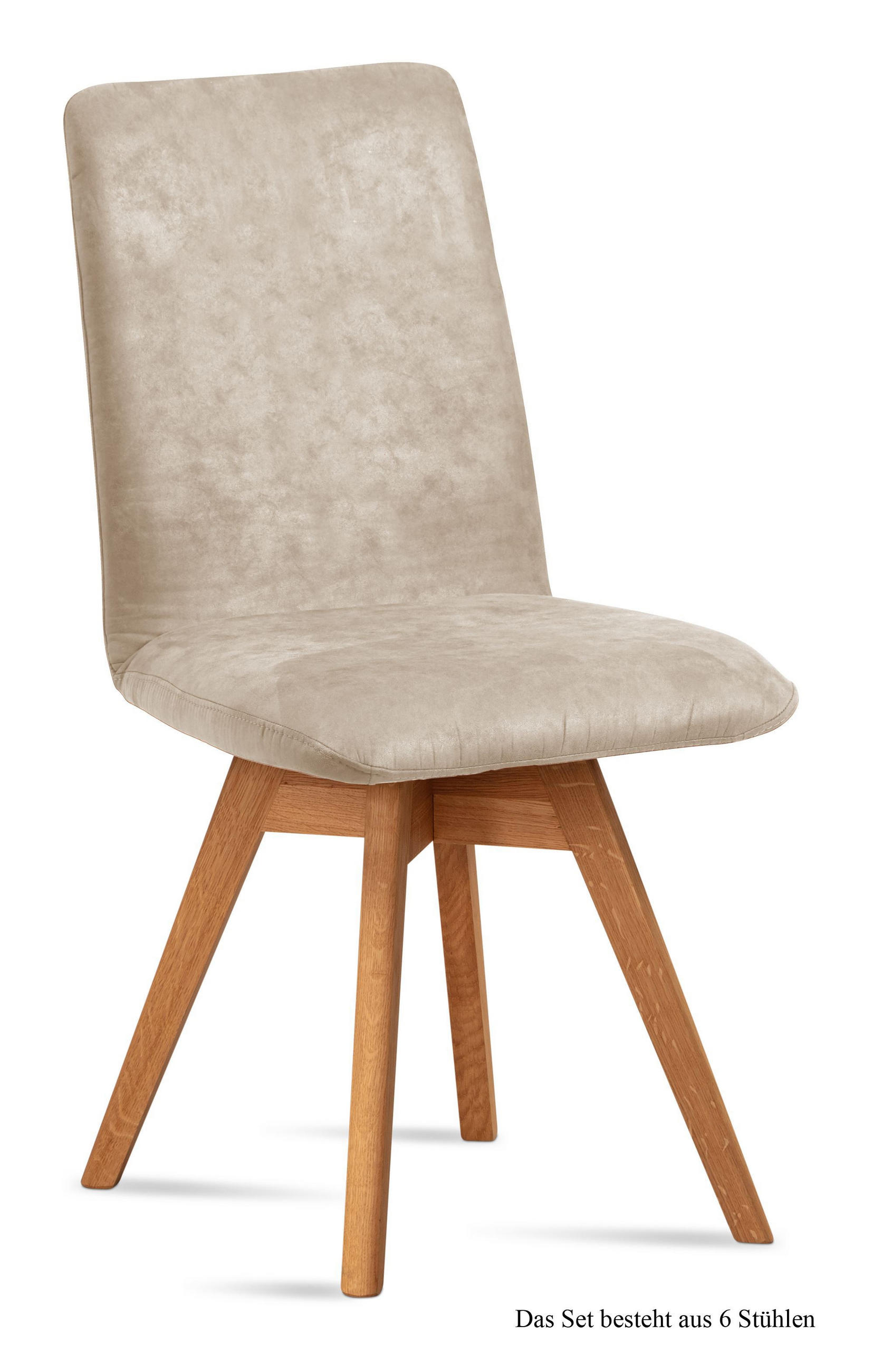 ESSZIMMERSTUHL drehbar (6er-Set) Donni 47x92x60 Eiche geölt/Natur - Eichefarben/Naturfarben, Kunststoff (60/92/47cm) - 58aufmkessel