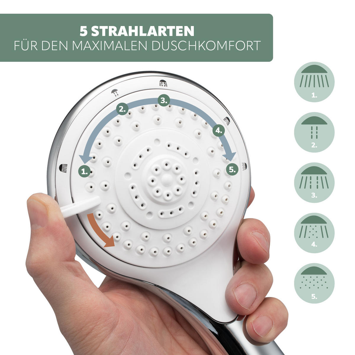 BRAUSESTANGENSET, silber, Edelstahl - Edelstahlfarben, Metall (11/71.5/16.5cm) - bremermann