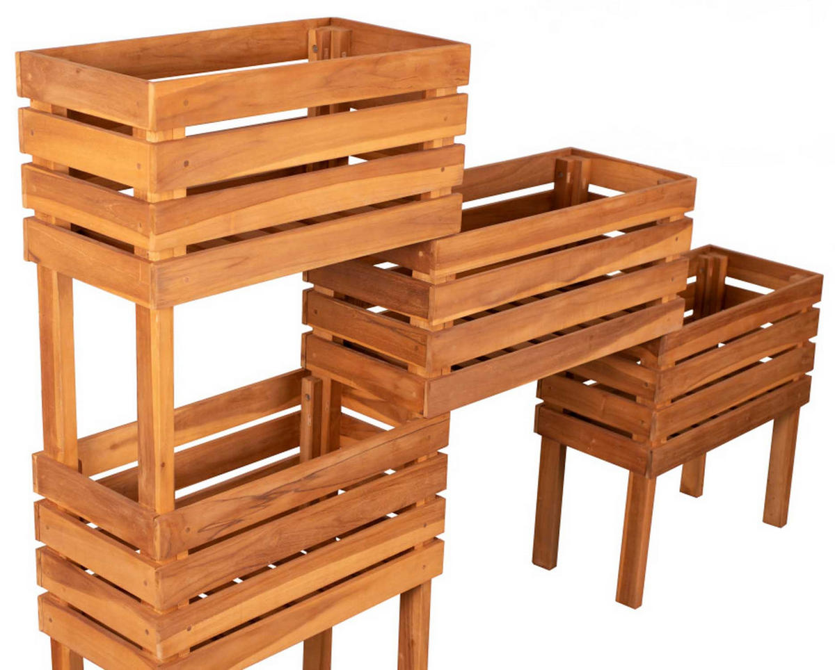 HOCHBEET Dundee - Naturfarben, Holz (180/120/30cm) - Mr. Deko