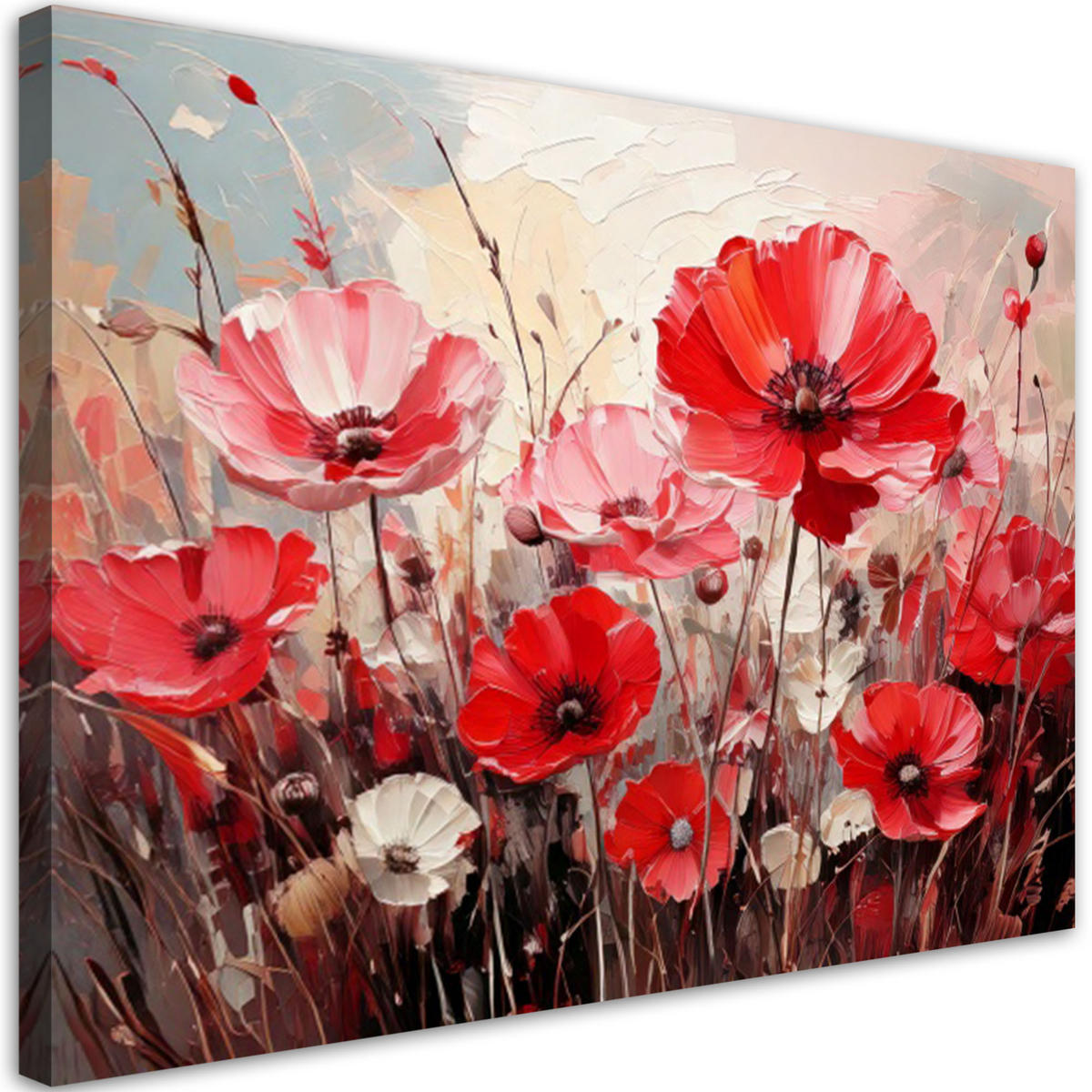 LEINWANDBILD Blumen 45x30cm - Rosa, Textil (45/30cm) - Feeby