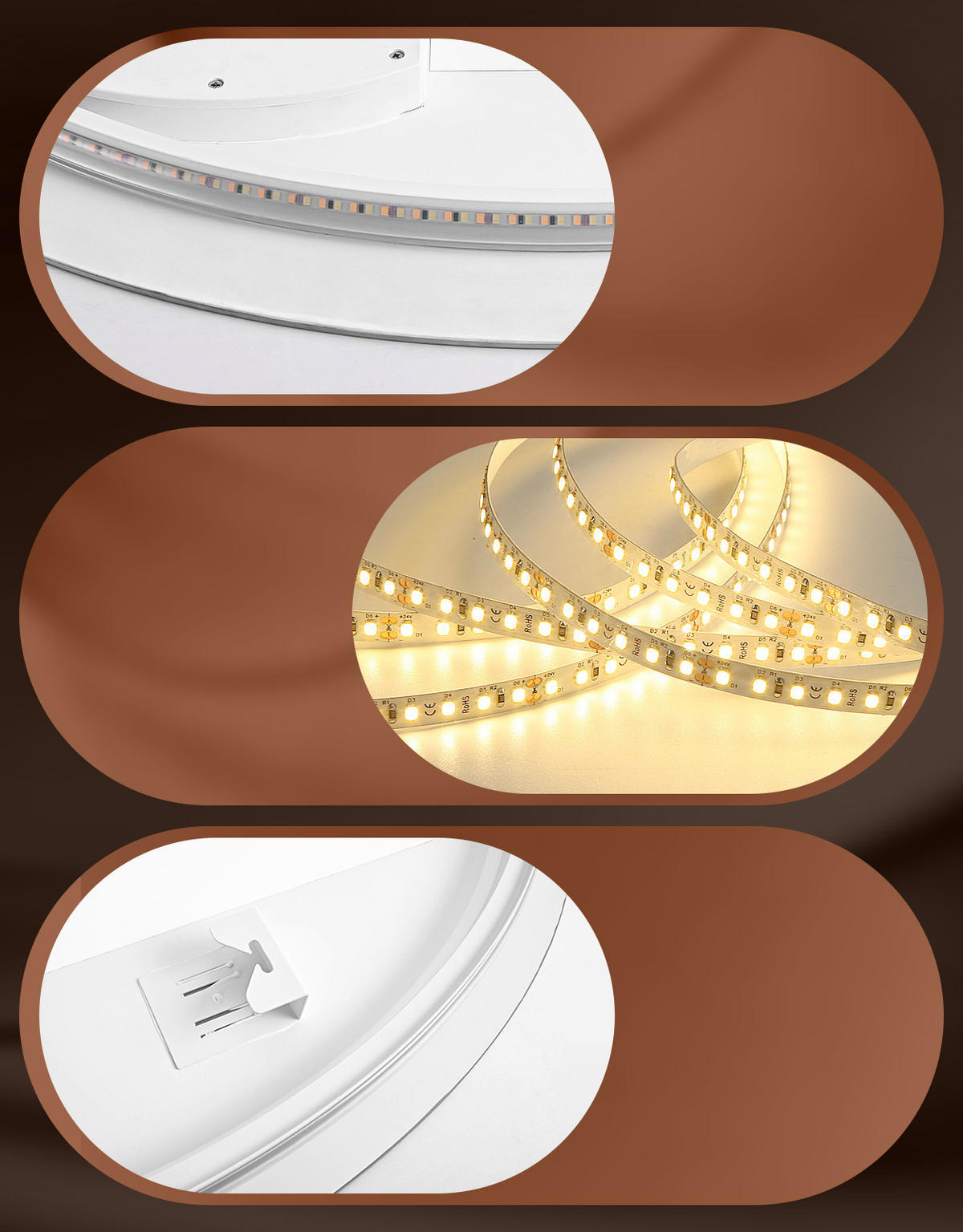 LED BADEZIMMERSPIEGEL 3/50/70cm - Weiß, Glas (3/70/50cm) - Nettlife
