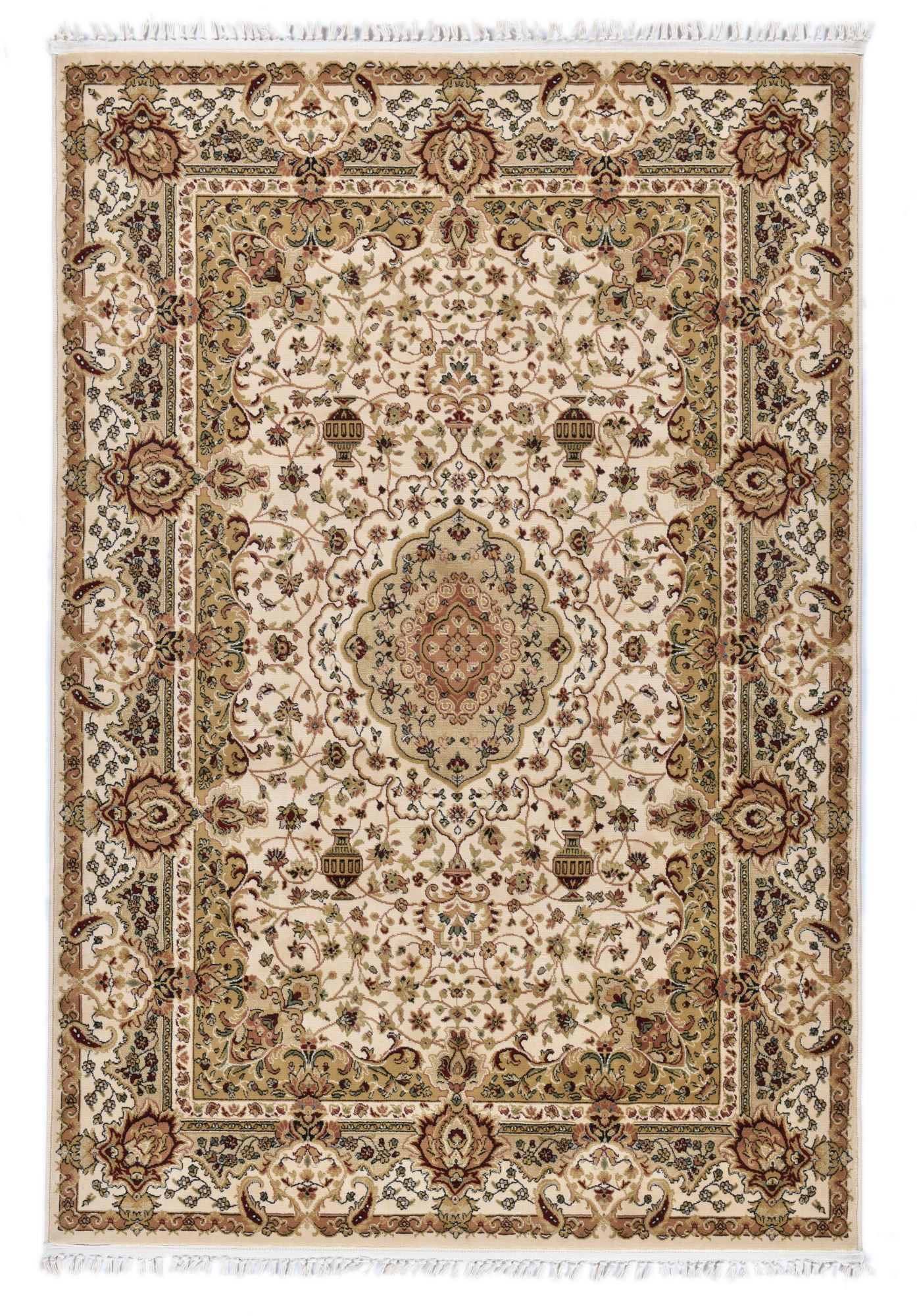 Gino Falcone Orientteppich Beige 67x120 cm