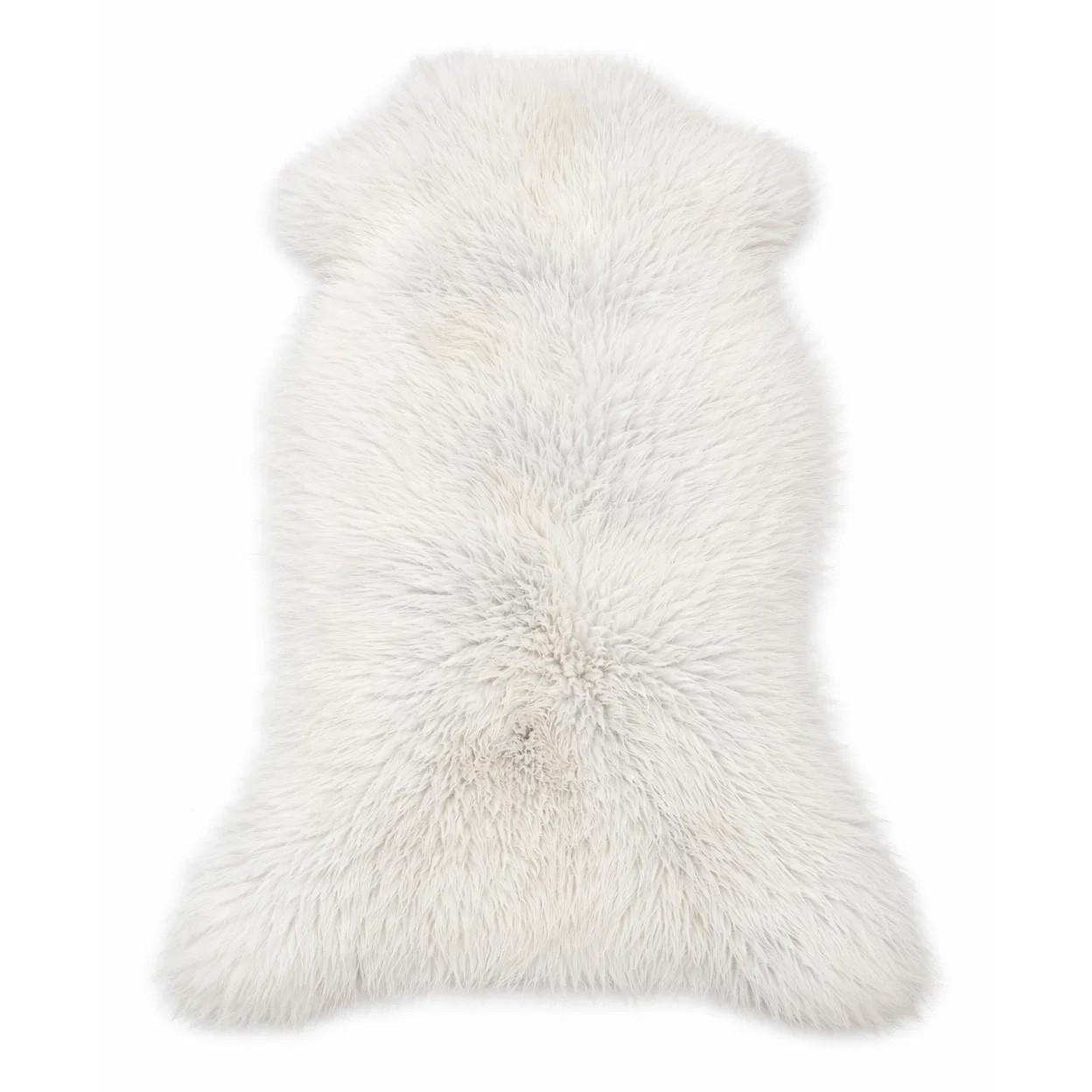 FELL Öko Lammfell Schaffell Hellgrau Töne wählbar ca. 135 cm - Hellgrau, Fell (80/135cm) - Provellus